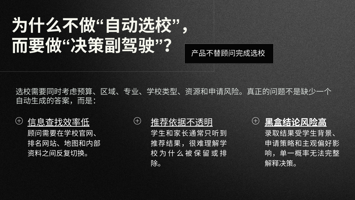 选校决策问题与产品定位